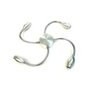 Applique Lampada Da Parete A Led 4X2W 220V Flexible Bianco Freddo