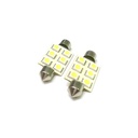 24V Lampada Led Siluro T11 C5W 41mm 6 Smd 5050 Bianco Camion