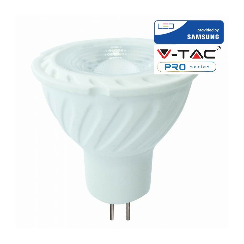 Lampada Led MR16 6,5W 12V 38 Gradi  Bianco Caldo 3000K Con Chip Samsung SKU-21207