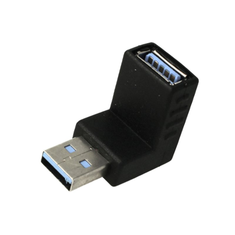 Convertitore Adattatore da USB 3.0 Femmina a USB Maschio Forma L 90 Gradi