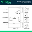 KIT Fotovoltaico Monofase Completo 3.6KW Con 8 Moduli 450W, Batteria di Accumulo 6.14kWh, Inverter Ibrido 3.6kW, Quadro AC/DC Monofase 3kW 1 Stringa 1 MPPT