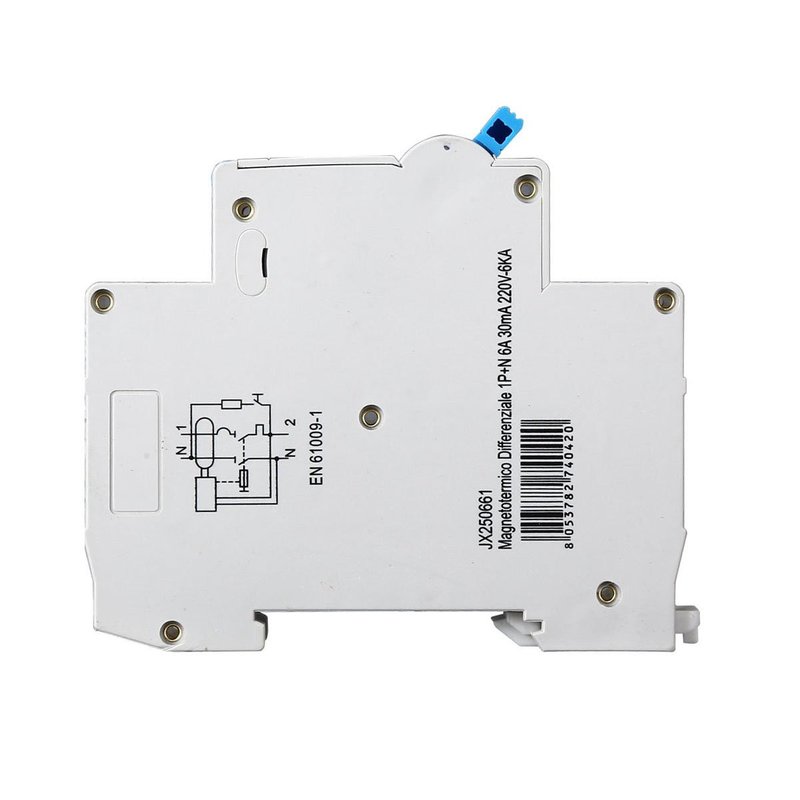 ETTROIT Interruttore Magnetotermico Differenziale 1P+N 6A 6KA 30mA 220V Occupa 1 Modulo DIN