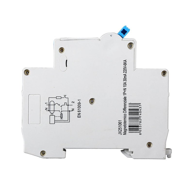 ETTROIT Interruttore Magnetotermico Differenziale 1P+N 10A 6KA 30mA 220V Occupa 1 Modulo DIN