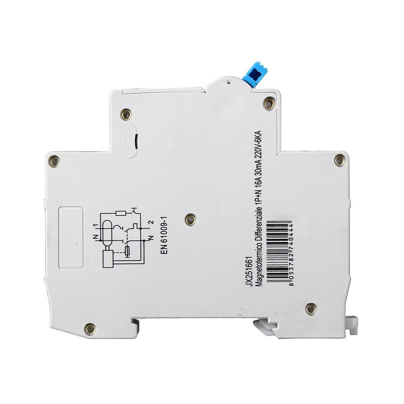 ETTROIT Interruttore Magnetotermico Differenziale 1P+N 16A 6KA 30mA 220V Occupa 1 Modulo DIN