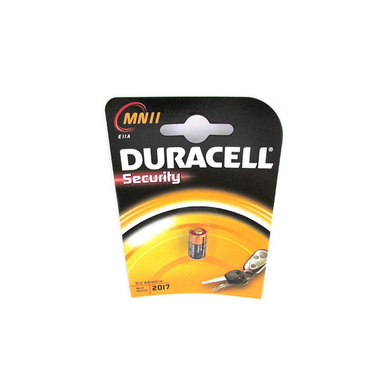 Pila Batteria Duracell Alkaline MN11 E11A Security 6V Per Dispositivi di Sicurezza Telecomando Auto