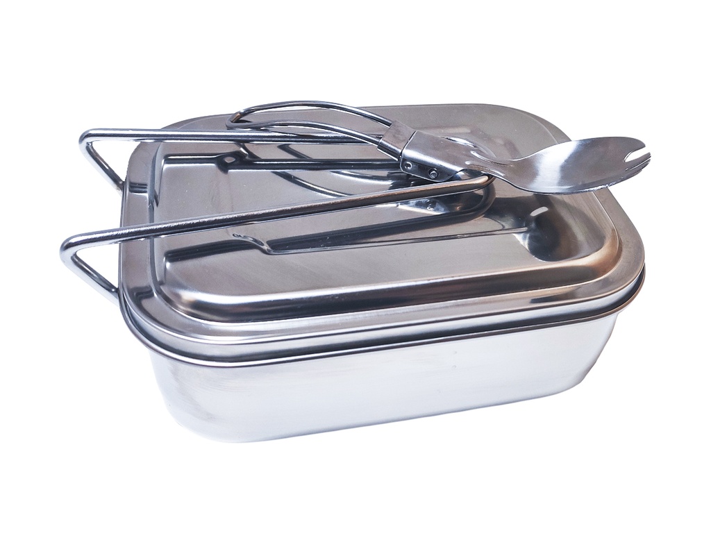 Lunchbox in Acciaio Inox Contenitore Per Pranzo Scatole Bento con Tre Scomparti 1200ml Portapranzo per Scuola Ufficio Campeggio