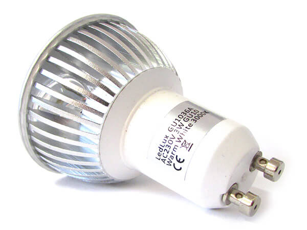 Lampada Led GU10 3X1W 220V Bianco Caldo 3000K