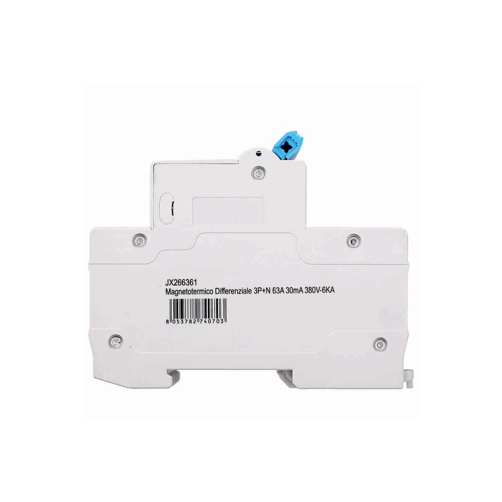 ETTROIT Interruttore Magnetotermico Differenziale 3P+N 63A 6KA 30mA 380V Occupa 4 Moduli DIN