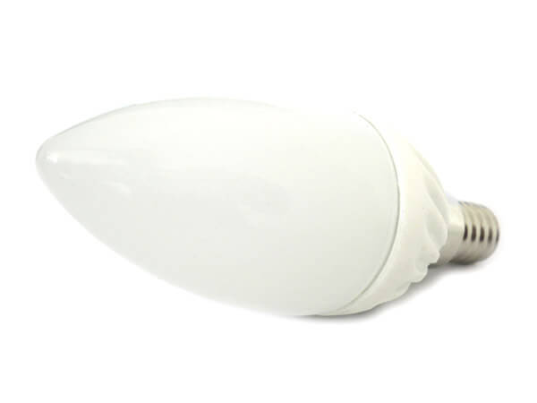 Lampada A Goccia Led E14 Candela Oliva 4W=45W 220V Bianco Neutro 4000K Base Ceramica