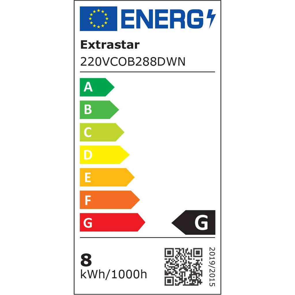 Striscia Luminosa COB 50M 8W/M 220V-240V Luce Naturale 4200K 600lm IP65 CRI=80 Angolo 180°