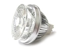 Lampada Faretto LED Dicroica MR16 GU5.3 COB 5W Bianco Freddo 12V Con Lente Fisheye