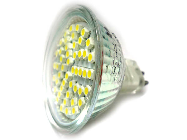 Lampada Led Dicroica MR16 4W 48 SMD 12V Bianco Freddo Basso Consumo