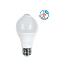 Lampada A Led E27 Con Sensore Movimento Infrarossi 7W 560 Lumen A60 6500K