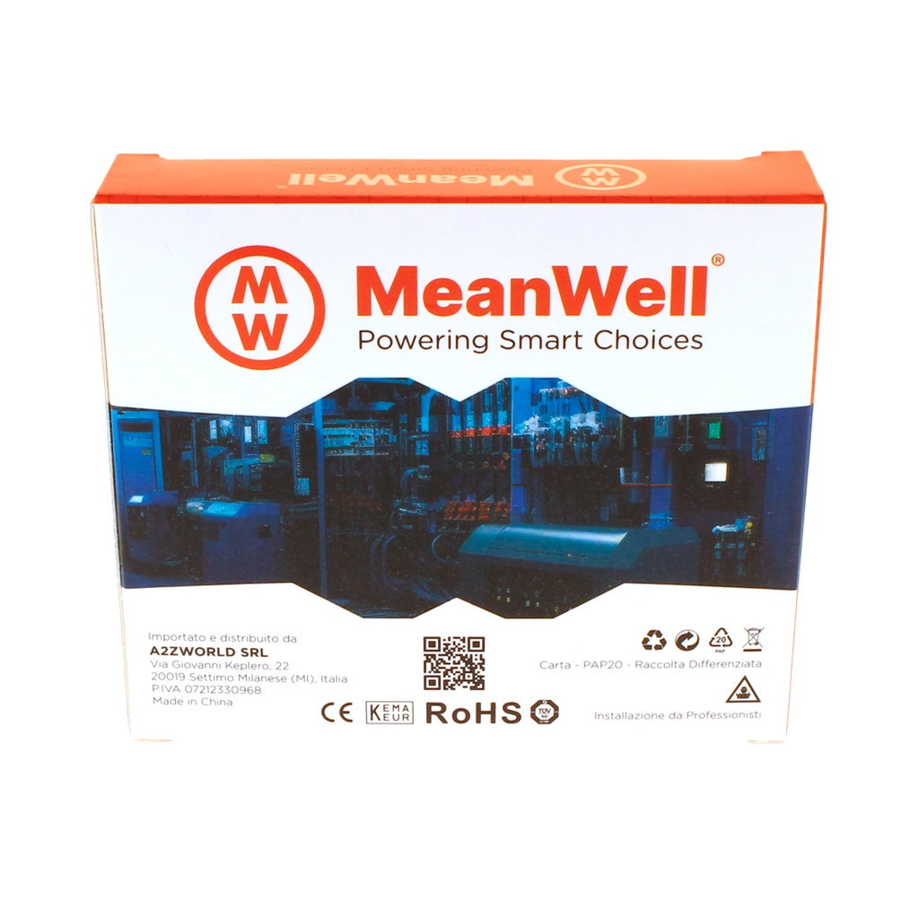 MeanWell MCB Interruttore Magnetotermico Automatico Curva B 1P+N 1M 6000A B20A AC 230V IP20 IEC60898-1