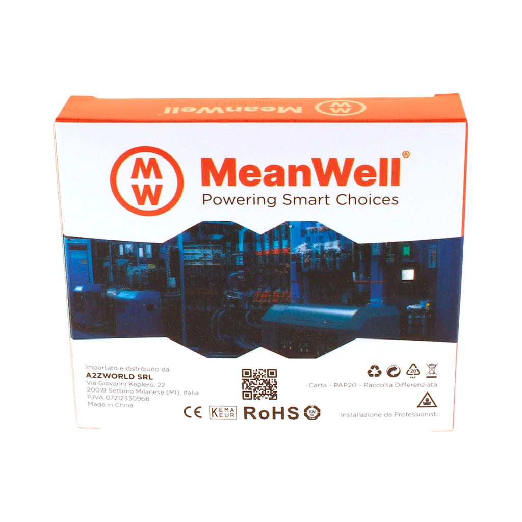 MeanWell MCB Interruttore Magnetotermico Automatico Curva B 1P+N 1M 6000A B32A AC 230V IP20 IEC60898-1