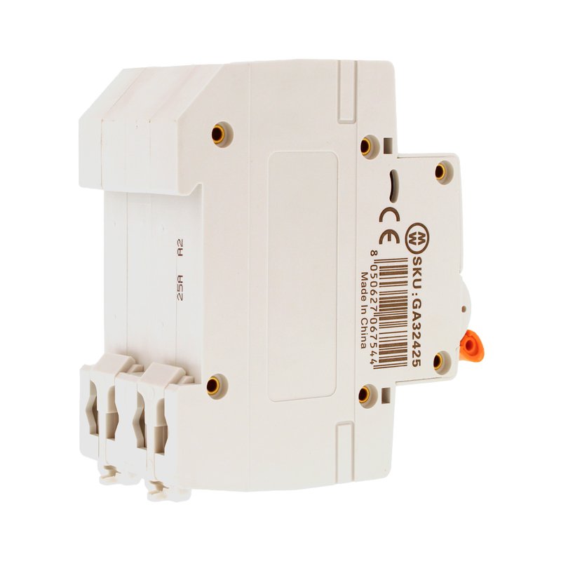 MeanWell MCB Interruttore Magnetotermico Automatico Curva C 2P 2M 6000A  C25A AC 400V IP20 IEC60898-1