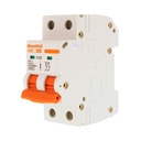 MeanWell MCB Interruttore Magnetotermico Automatico Curva C 2P 2M 10000A C16A AC 400V IP20 IEC60898-1