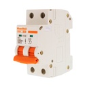 MeanWell MCB Interruttore Magnetotermico Automatico Curva C 2P 2M 10000A C25A AC 400V IP20 IEC60898-1