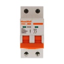 MeanWell MCB Interruttore Magnetotermico Automatico Curva C 2P 2M 10000A C32A AC 400V IP20 IEC60898-1