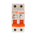 MeanWell MCB Interruttore Magnetotermico Automatico Curva C 2P 2M 10000A C40A AC 400V IP20 IEC60898-1