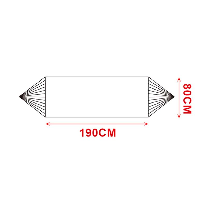 Amaca da Giardino Campeggio Spiaggia Richiudibile e Portatile Max 90Kg 190x80cm