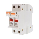 MeanWell Portafusibile Modulare AC 2P 2M D10X38mm 32A AC 500V IP20 IEC60269