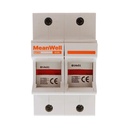 MeanWell Portafusibile Modulare AC 2P 2M D14X51mm 63A AC 500V IP20 IEC60269