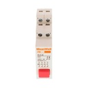 MeanWell Pulsante Modulare Con Spia Luce Led Rosso 1M 4NO 16A AC 230V IP20 IEC60947-5-1