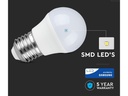 Lampada A Led E27 G45 5,5W Freddo 6400K Forma Sfera Bulbo Palla 240 Gradi 220V Chip Samsung SKU-176