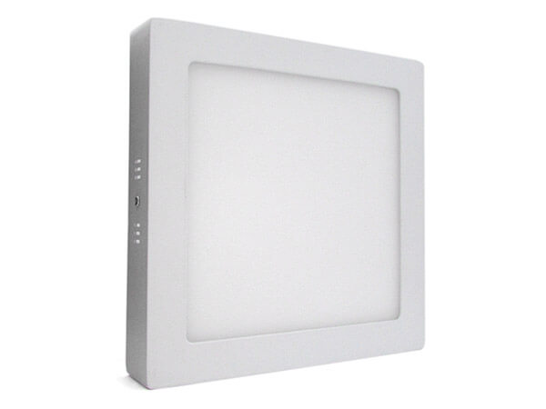 Plafoniera Faretto Led Da Soffitto Muro Parete Quadrata 18W Bianco Caldo 225x225mm