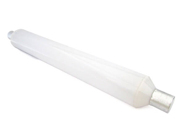 Lampada Led S19 Tubolare Lineare Bianco Freddo 6W=60W 310mm 220V PC Opalino Per Bagni