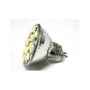 Lampada LED MR11 GU4 12 SMD 5050 2W Bianco Freddo 12V DC Per Lampadario