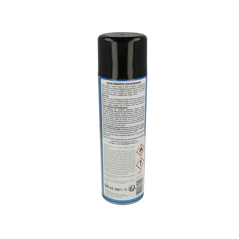 ABEL Auto SHINE Lucida Cruscotto Rinnovatore Plastiche Interne Con Deodorante Fresh Fragranza Lunga Durata 8 Giorni 500ml