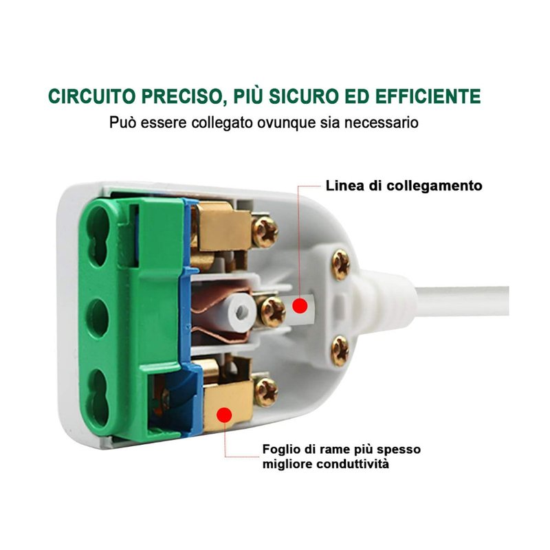 Presa Elettrica 2P+T Bipasso 10/16A 250V Bianco XSL1083