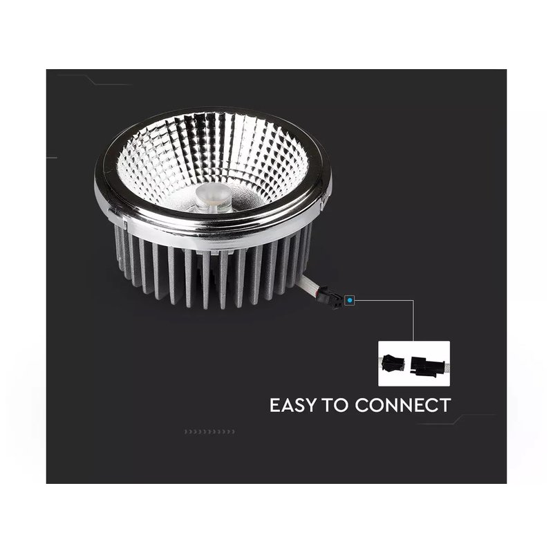 Lampada Faretto Led AR111 20W AC 220V Caldo 3000K Doppio Riflettori Intercambiabile 20 40 Gradi SKU-212792