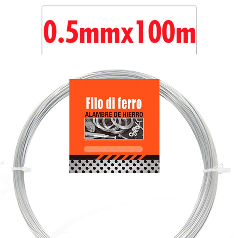 Filo di Ferro Flessibile Modellabile Pieghevole Filo di Alluminio Spessore 0.5mm x 100m