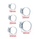 10 Pezzi Fascette Stringitubo Regolabili 18-32mm Acciaio Inossidabile 5 Misure Assortiti