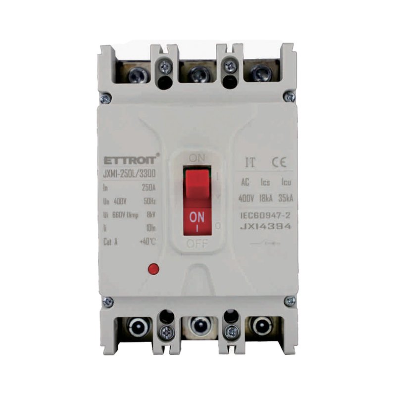 ETTROIT MCCB Interruttori Scatolati Magnetotermici 3P 22kA 250A AC 400V IP20 IEC60947-2