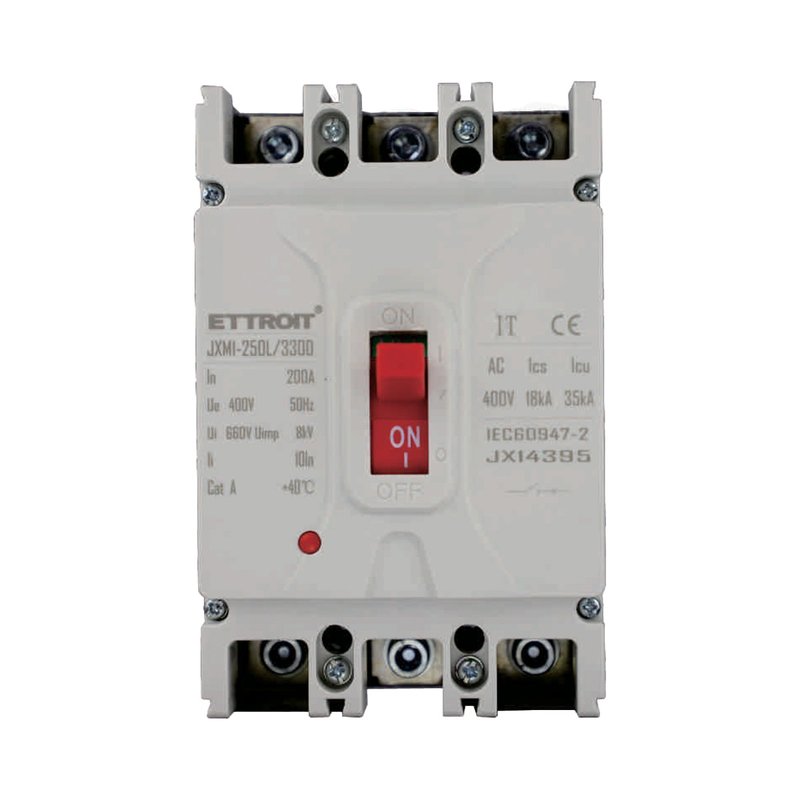 ETTROIT MCCB Interruttori Scatolati Magnetotermici 3P 22kA 200A AC 400V IP20 IEC60947-2