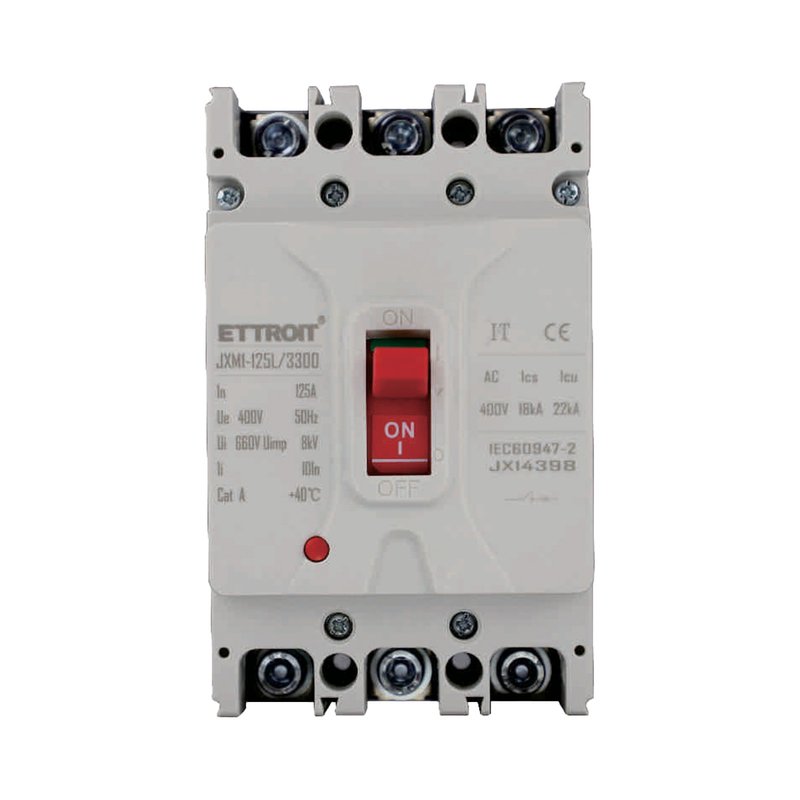 ETTROIT MCCB Interruttori Scatolati Magnetotermici 3P 22kA 125A AC 400V IP20 IEC60947-2