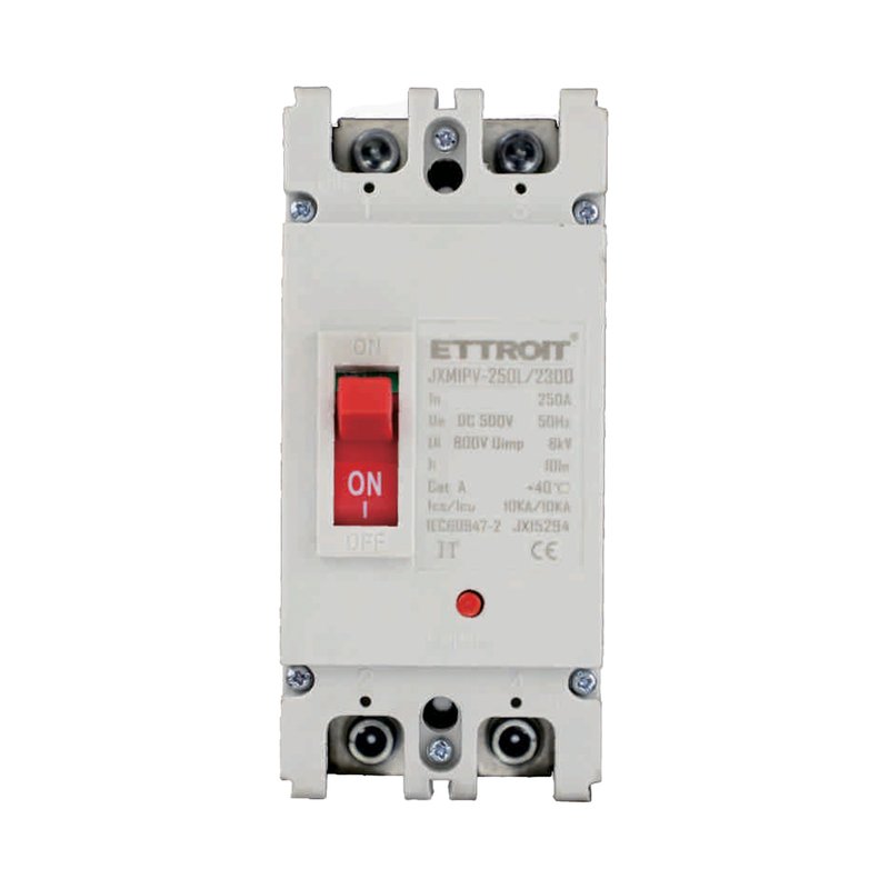 ETTROIT MCCB Interruttori Scatolati Magnetotermici DC Fotovoltaico 2P 10kA 250A DC 500V IP20 IEC60947-2