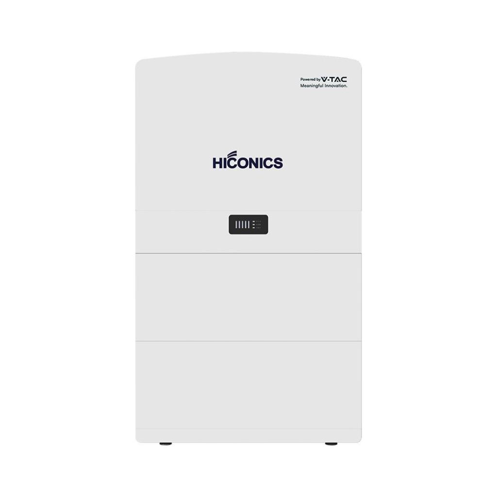 Inverter Fotovoltaico Hiconics (Midea) Monofase Ibrido Alta Tensione 6kW All In One con Accumulo LFP 10kWh, 2 MPPT, CEI 0-21, WiFi Meter, Garanzia 10 Anni IP65