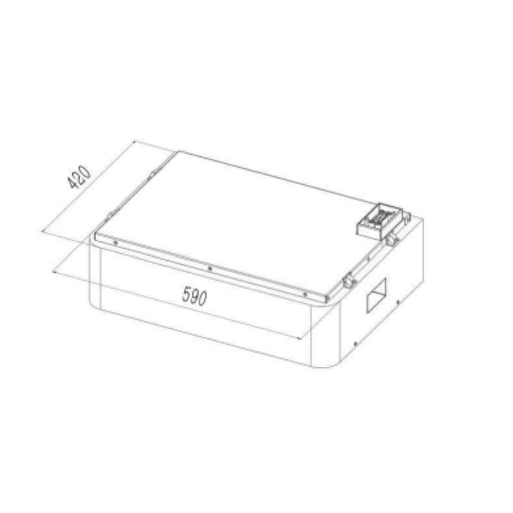 Batteria di Accumulo Impilabile 5.12kWh LiFePO4 per Inverter Fotovoltaici Alta Tensione CEI 0-21 51.2V 100Ah Garanzia 10 Anni IP65