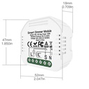 MeanWell Interruttore WIFI Triac Dimmer WIFI 2.4G TUYA, Smart Life 1A AC 90-250V 50/60HZ 150W-SH105