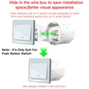 MeanWell Interruttore WIFI Triac Dimmer WIFI 2.4G TUYA, Smart Life 1A AC 90-250V 50/60HZ 150W-SH105