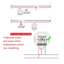 MeanWell Interruttore WIFI Triac Dimmer WIFI 2.4G TUYA, Smart Life 1A AC 90-250V 50/60HZ 150W-SH105