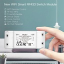 MeanWell Interruttore WIFI + RF 433MHz 10A WIFI 2.4G, RF 433MHz TUYA, Smart Life 10A AC 90-250V 50/60HZ 2200W-SH101WR