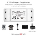 MeanWell Interruttore WIFI + RF 433MHz 10A WIFI 2.4G, RF 433MHz TUYA, Smart Life 10A AC 90-250V 50/60HZ 2200W-SH101WR