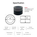 MeanWell Telecomando Interruttore ZigBee Magnetico Slim Quadrata Protocollo ZigBee 3.0 TUYA, Smart Life 3V Con Pile CR2032-SHZ3545