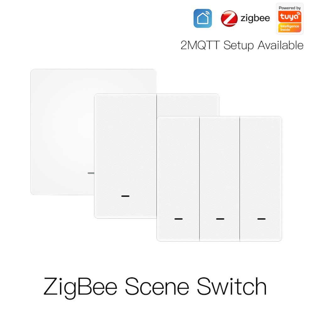 MeanWell Telecomando Interruttore ZigBee 1 Tasto Protocollo ZigBee 3.0 TUYA, Smart Life 3V Con Pile CR2032